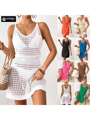 Copricostume Vestito Mini Donna Mare Rete Woman Boho Chic Mini Dress COV0246